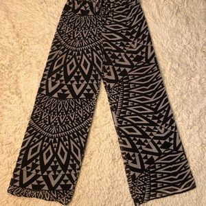 Aztec Print Wide Leg Pant